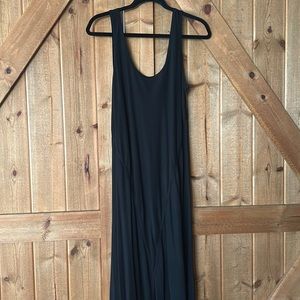 Black long tank dress